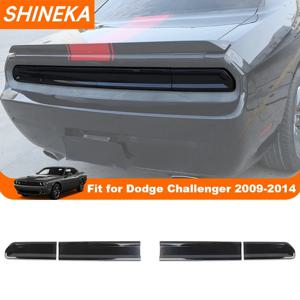 SHINEKA 자동차 후면 테일 라이트 램프 장식 커버 Dodge Challenger 2009 2010 2011 2012 2013 2014 미등 커버 액세서리