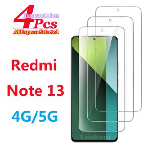 Xiaomi Redmi Note 13 5G/4G 화면 보호기 유리 필름용 999D 강화 유리 2/4개