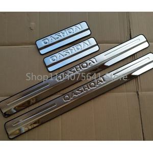 닛산 Qashqai J11 액세서리 도어 씰 스커프 플레이트 보호기 임계 값 스테인레스 스틸 페달 스타일링 트림 용 자동차 스티커