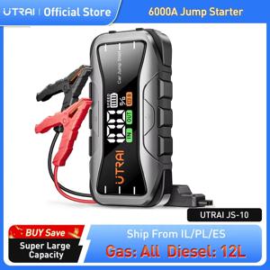 UTRAI 27000mAh 자동차 점프 스타터 보조베터리 6000A 자동차 부스터 자동 비상 시작 장치 가솔린 디젤 용 점프 시작