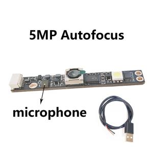 노트북 PC 컴퓨터 용 5MP OV5640 USB 카메라 모듈 보드 2592x1944 해상도 자동 초점 웹캠 모듈 (마이크 포함)