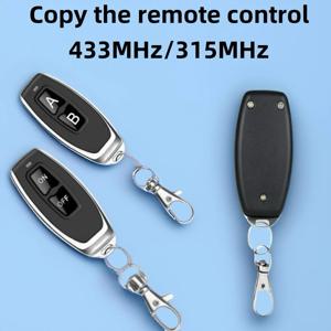 무선 433/315MHz RF 원격 제어 복사 코드 차고 문 게이트 오프너 용 2 버튼 홈 오토메이션 자동차 알람