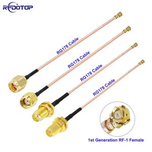 1Pcs RG178 SMA-IPX 케이블 SMA Male/SMA Female-U.FL IPX-1 RF-1Female 커넥터 RF 동축 피그테일 안테나 연장 케이블