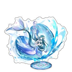 애니메이션 Genshin Impact Figure VARKA ZIBAI 아크릴 스탠드 모델 플레이트 1pc 데스크 장식 스탠딩 사인 게임 팬 선물