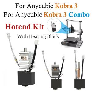 Anycubic Kobra 3용 콤보 핫엔드 키트, 황동 노즐, 서미스터, 히터, 히팅 블록, Anycubic Kobra 3 업그레이드 부품