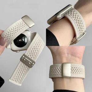 애플워치 시리즈 10 42mm 46mm 41mm 40mm용 만화 브레이드 나일론 마그네틱 버클 스트랩, iWatch 10 9 8 SE 6 5 4용 러블리 걸 밴드