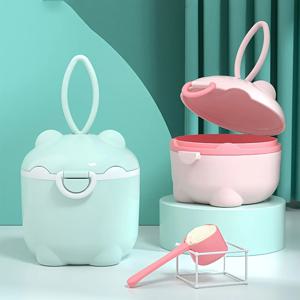 1pc 휴대용 4층 분유 상자, 분유 용기, 식품 저장 스낵 회전 상자