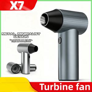 X7 미니 터보 제트 팬, 40mm 브러시리스 모터, 500g 추력 핸드헬드 에어 블로워, 자동차 청소 및 DIY 용도