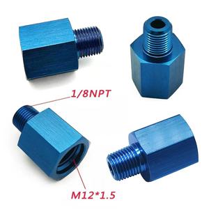 압력 게이지용 알루미늄 M12x1 5 to 1 8 NPT 나사형 리듀서 어댑터, 유니버설 피팅, 경량