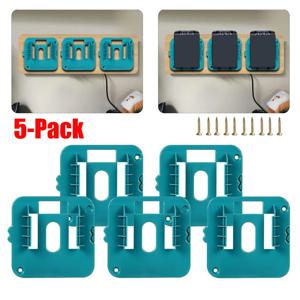 1-10개 배터리 홀더 벽걸이형 18v 마키타 BL1860 BL1850 BL1840 BL1830용, 공구함용 배터리 디스플레이, 공장용(배터리 미포함)