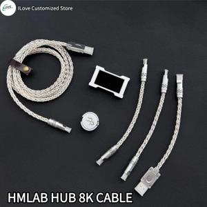 8k 키보드 케이블 단결정 구리 Esports 허브/HMlab 허브용 자기 제어 가능 조명 15cm C-C/15cm/1.3m USB-C