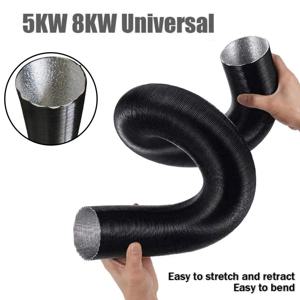 75mm 디젤 히터 덕트 파이프 확장형 에어 벤트 호스 알루미늄 호일 절연 유연한 온풍 배출 튜브 5KW/8KW용