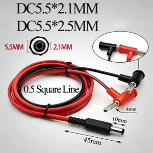 DC 5.5 X 2.1/2.5MM 남성형 - 4MM 바나나 플러그 와이어 DC 전원 어댑터 연결 케이블 DC-건타입 랜턴 헤드 연결선