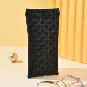 휴대용 스퀴즈 탑 선글라스 케이스 - 가죽 소재의 부드러운 선글라스 케이스, 사용하기 쉬운 안경 케이스 파우치