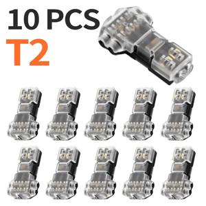 10 Pcs T1/T2/D1/D3 와이어 케이블 스냅인 커넥터 납땜 없음 껍질 벗기지 않음 빠른 터미널 연결 자동 플러그 전기 액세서리