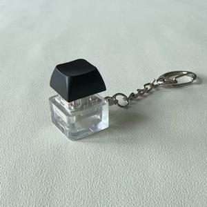 새로운 LED 키보드 키체인 모델 스트레스 해소 DIY 버튼 손가락 키캡 모델 파티 선물 소형 가젯 키체인