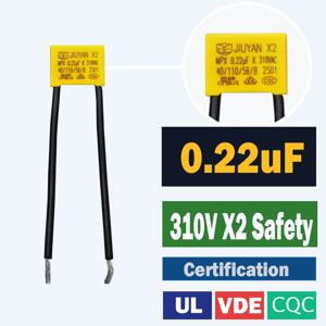 LED 조명용 커패시터 220nF 0.22uF X2 안전 커패시터 310V AC 310vac 224K 바이폴라 무극성 커패시터