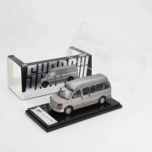 SHADOW 1:64 스케일 GMC 밴 다이캐스트 합금 자동차 모델 성인용 클래식 컬렉션 디스플레이 선물 기념품 소년 장난감