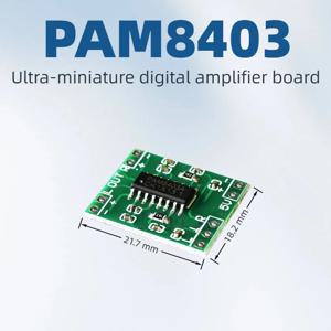 1/5/10PCS PAM8403 슈퍼 미니 디지털 앰프 보드 2*3W 클래스 D 디지털 앰프 보드 효율적인 2.5 ~ 5V USB 전원 공급 장치