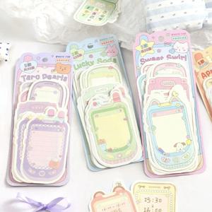 카와이 50매 휴대폰 모양 종이 메모 패드 할 일 목록 저널 재료 DIY 용지 문구 용품