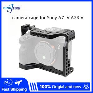소니 A7 IV A7R V A7M4 A7R5 A7IV A7RV용 카메라 케이지, 풀 랩어라운드 멀티 인터페이스 확장, 직접 배터리 교체, 필름 제작용