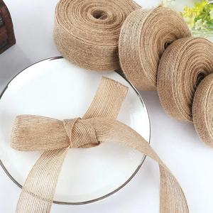 10m 6mm-50mm 천연 빈티지 황마 리본 웨딩 벨트 스트랩 꽃꽂이 파티 크리스마스 장식 DIY 선물 포장용