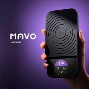 MAVO Lumicurve 스마트 커피 저울 0.1g 정밀 디지털 에스프레소 스케일 타이머 및 유량 표시 푸어오버 커피용