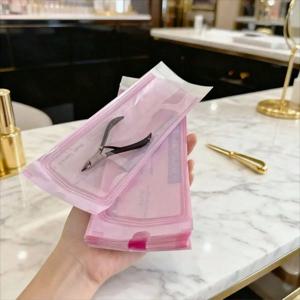 100PCS 네일 클린 살균 백 포장 일회용 케어 클린 백 확장 가능 사이즈 셀프 실링 클린 백 네일 타투 도구