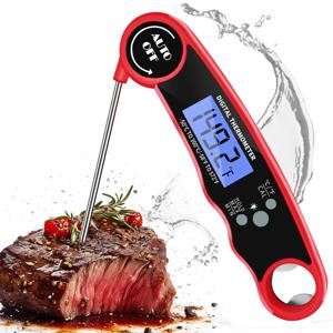 즉시 판독 디지털 고기 온도계, 요리용 그릴 음식 온도계, 주방 및 바베큐용 선명한 LCD 디스플레이 포함
