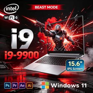 2026년에 구매할 가치가 있는 15.6인치 프리미엄 FHD IPS 노트북: i9-9900 프로세서, 120Hz 주사율, 16/32GB RAM, 2TB SSD, Windows 11 탑재, 휴대용 노트북.