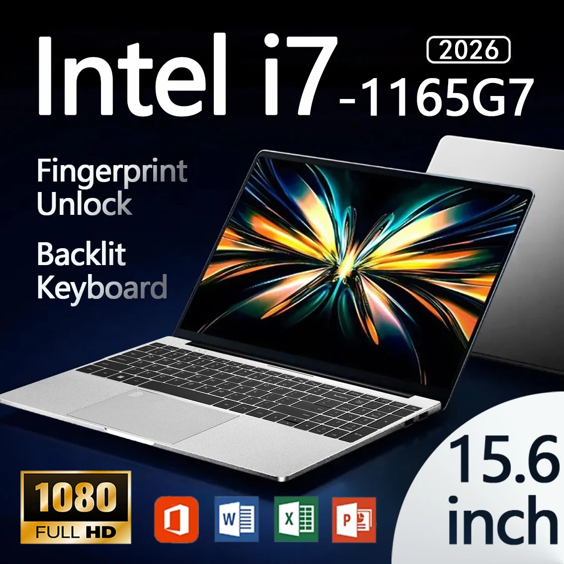 새 노트북, 인텔 코어 i7-1165G7, 윈도우 11 프로, 16GB RAM, 1TB/2TB SSD, 게이밍 노트북, 4K HD, 사무용 PC, 게이머용, 지문 인식 잠금 해제 기능