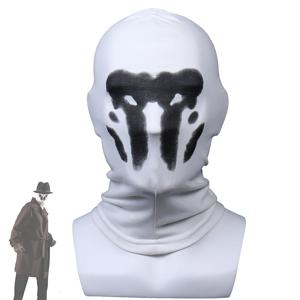 Rorschach 마스크 할로윈 잉크 얼룩 마스크 감시인 의상 코스프레 마스크 애니메이션 마스카라 슈퍼 히어로 페이스 마스카라 파티 소품