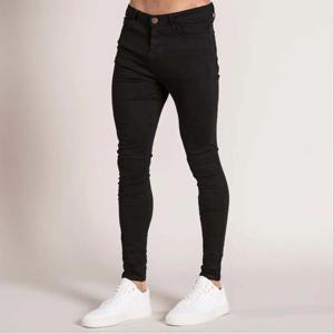 가을 남성 청바지 탄성 스키니 솔리드 컬러 스트레치 펜슬 바지 슬림 피트 데님 청바지 조깅 streetwear 카우보이 캐주얼 바지