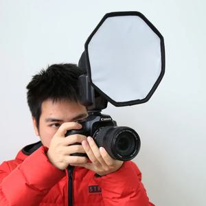 Canon Nikon 용 20cm 범용 팔각형 스타일 접이식 플래시 라이트 디퓨저 팔각형 스피드 라이트 디퓨저 소프트 박스 소프트 박스