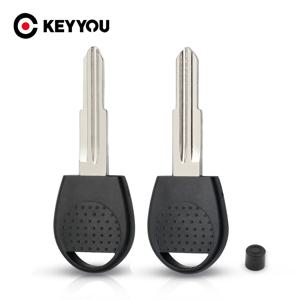 KEYYOU 10PCS Chevrolet AVEO Sail Lova 빈 오른쪽/왼쪽 블레이드 트랜스 폰더 칩 자동차 자동차 키 케이스