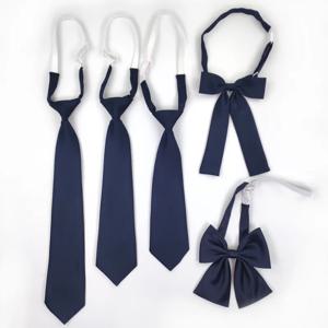 38CM 유치원 초등 학생 Bowknot 남성 여성 나비 넥타이 학교 유니폼 칼라 나비 고무 넥타이에 대한 해군 게으른 넥타이