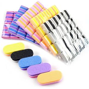 50 Pcs 미니 네일 파일 블록 아크릴 손톱 용 100/180 그릿 스폰지 버퍼 버핑 블록 양면 DIY 살롱 매니큐어 도구