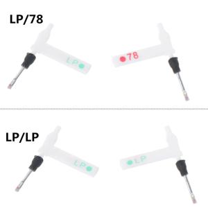 양면 터치용 턴테이블 교체 스타일러스, 레드 및 블루 다이아몬드 팁, LP 및 LP RPM 레코드 비닐