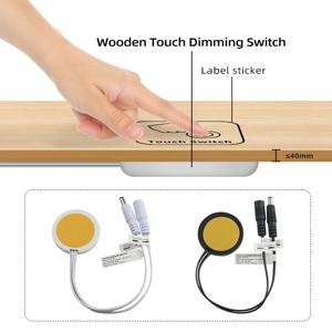 DC12V 24V 나무 패널 LED 터치 센서 조광기 스위치 5A 60W LED 라이트 스트립 터치 스위치에 대 한 숨겨진 표면 스위치