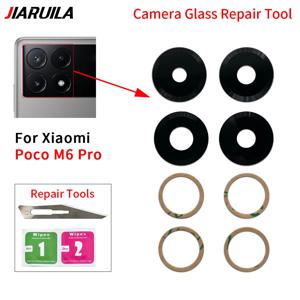 Xiaomi Poco F6 M6 5G M6 Pro X5 X6 Pro C40 F3 F4 X4 GT M4 M5S 카메라 유리 렌즈 (접착제 포함) 용 후면 카메라 렌즈