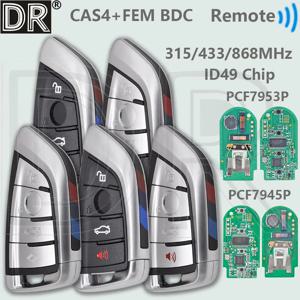 DR ID49 PCF7953P, 315/433/434/868MHz 주파수 지원, CAS4/CAS4+ 호환, FEM BDC 업그레이드, BMW F 시리즈(X1, X3, X5, X6, X7, 3 GT, 1, 3, 5, 7)용 차량용 리모컨 키.