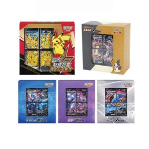 재고 있음 정품 100% 오리지널 포켓몬 Ptcg 카드 사중주 커플링 V-Union 선물 상자 피카추 빅 개더 Moru Baker Mew-Two Ptcg