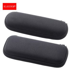 KLASSNUM 검은 안경 케이스 독서 안경 하드 가방 상자 지퍼 선글라스 컨테이너 안경 케이스 남성 여성 도매
