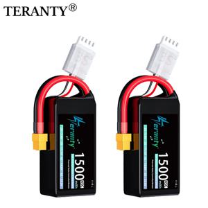 2개 TERANTY 3S 11.1V 1500mAh 45C 리포 배터리 (T XT30 XT60 플러그 포함) RC 자동차, 보트, 쿼드콥터, 헬리콥터, 드론, 트럭, 비행기용