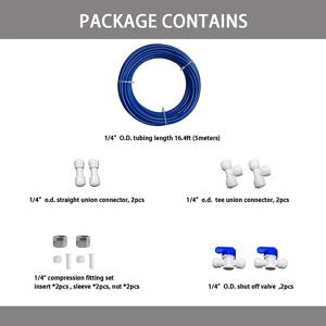 역삼투압 시스템 및 정수 필터용 RO Water Systems 제빙기 키트 1/4