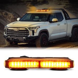 차량 경고등 48 LED 자동차 루프탑 LED 스트로브 라이트 점멸 R/B 컬러 교통 안전 신호 에너지 램프 부품 12V 방수