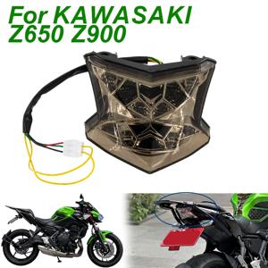 가와사키 Z900 Z650 닌자 650 2017-2024용 LED 리어 테일 라이트 통합 브레이크 방향지시등 블링커 램프 테일라이트