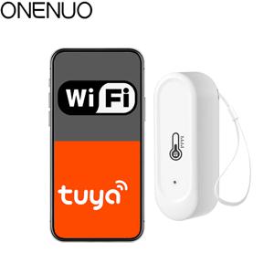 IP65 야외 WiFi 온도 및 습도 센서 실내 습도 센서 방수 APP 모니터링 Alexa Google 홈 음성용