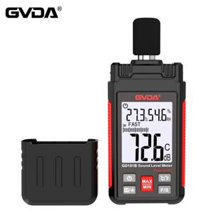 GVDA 30-130dB 소음 데시벨 측정기 디지털 사운드 레벨 미터 DBC 오디오 레벨 미터 소노메트로 사운드 데시벨미터 소음 감지기