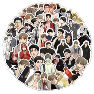 53개 애니메이션 커스 BL 보이즈러브 방수 그래피티 스티커 (헬멧, 자전거, 핸드폰, 필통 등에 사용 가능) - 페이퍼리 팝 스토어